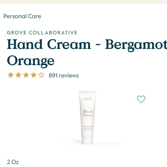 grove collaborative Hand Cream Bergamot - Picture 2 of 5